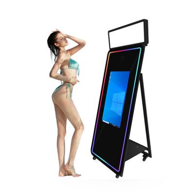 China Magic Selfie Kiosk Machine Mirror Photo Booth Video Booth Party Wedding Portable Props Photobooth Mirror For Events Magic Vending IRISI Mirror for sale