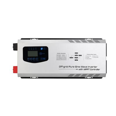 China 120vac 220vac mppt 30A 60A hybrid solar power system home 1000w 1.5kva 12vdc 24vdc off grid for rv use for sale