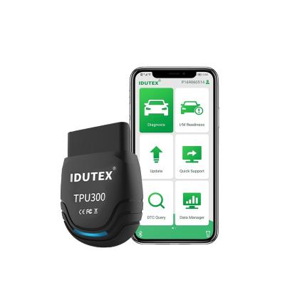 China Idutex TPU-300 Bluetooth OBD2 Auto Scanner Auto Car Diagnostic Tool Gasoline and Diesel Engine Scanner for Engine Read Fault Code for sale