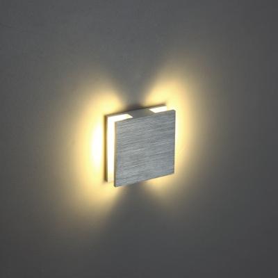 China Contemporary modern indoor square led stair step light 1w recessed led step wall light for sale