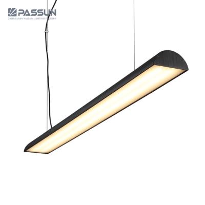 China Rectangle Modern Indoor Aluminum Ceiling Desk Hanging Lamp Led Pendant Light for sale