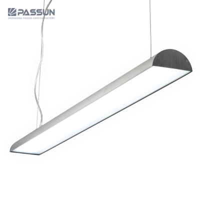 China Modern Modern Office Rectangle Aluminum Ceiling Hanging Light Led Pendant Lamp for sale