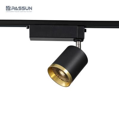 China NEW Contemporary Led Track Light Fixtures Aluminum Alloy Matte Black Gold Body COB 16w Track Spot Light Lamp for sale