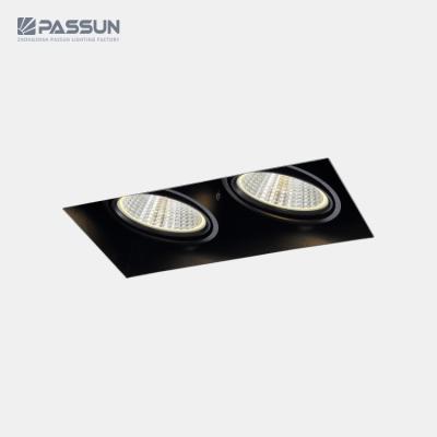 China Modern Square Double Heads Led Spotlight COB 2x9w Recessed Spot Light Led for sale