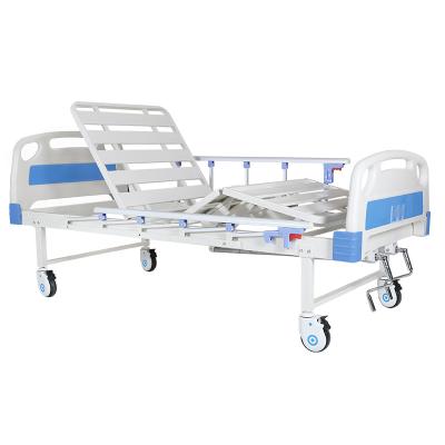 China MD-BS2-001 cheap metal hospital beds grade wholesale punched stainless steel medical bed for sale