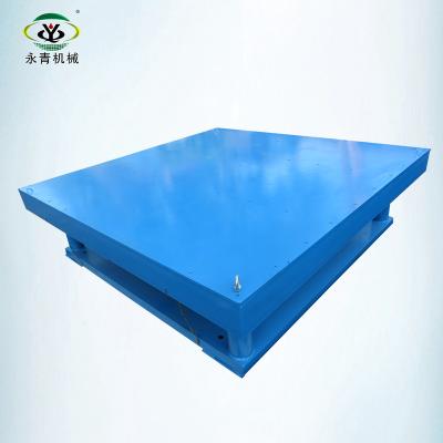 China Carbon Steel Interlocking Tile Making Vibratory Concrete Paver Vibrator Table for sale