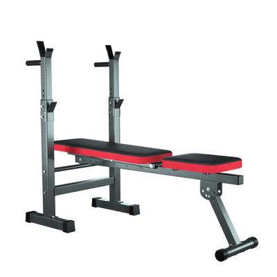 China Indoor Multi Purpose Gym Portable Flat Plate Loaded Press Bench and Foam Rack for Exercises for sale