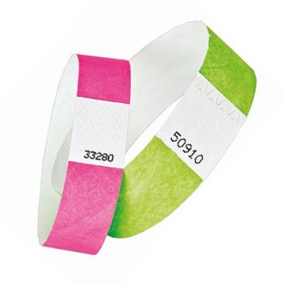 China NFC213 RFID Wristband NFC Paper Waterproof / Waterproof Printable Waterproof Disposable Wristband for sale