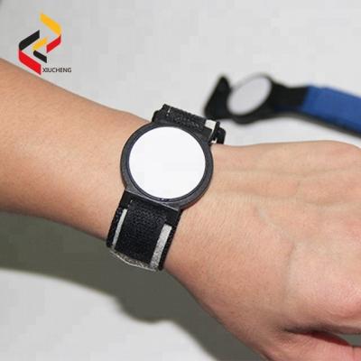 China 125KHz/13.56MHz access control/payment system customized nylon wristbands with activity factory price for sale