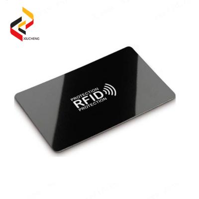 China PVC + Blocking Module or PVC + Cloth Customized NFC Blocking RFID Blocking Card with Chip for sale