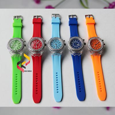 China Automatic Date Strap Women's Silicone Quartz Wrist Watch Factory for sale