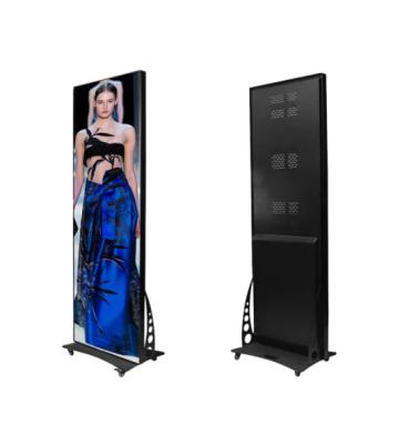 China Outdoor High Resolution Wifi 4G Control LED Display Stand Poster LED Screen Full Color Mirror LED ScreenDigital Video Signage P2 P2.5 P3 for sale