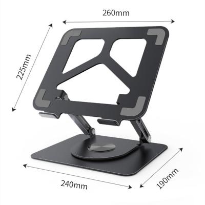 China 2023 Hot Sale Fashion Aluminum Alloy Good Quality Adjustable Laptop Stand With Hubs 360 Degree Rotation Laptop Stand for sale