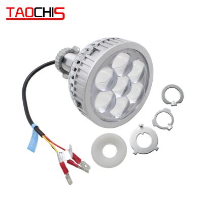 China CAR TAOCHIS 3.0 Inch 12v High Beam AUTO Single Lens With Devil Eyes Bi LED Projector Lens H4 H7 9005 9006 For Headlights Retrofit for sale