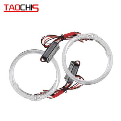 China AUTO TAOCHIS Car Headlights 80mm 95mm LED Ring Lights Blue Color Angel Eyes For Toyota BMW Benz Chevrolet Mazda for sale