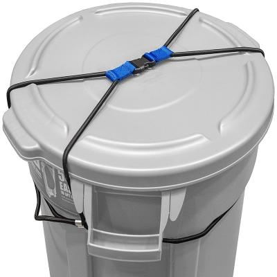 China Sustainable Bin Lock For Animals / Raccoons Bungee Heavy Duty Large Outdoor Waste Lid Lock (Trash Can Not Included) for sale