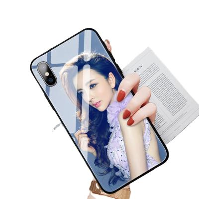 China Custom Logo Silicon Soft Clear Transparent PC Waterproof UV Printing Acrylic Cell Phone Case With Printed Back For iPhone X for sale