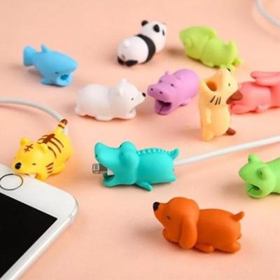 China Hot Sale Daily Life Amazon Cable Animal Bite Usb Data Cable Protector Phone Charger Charging Cable Protector for sale