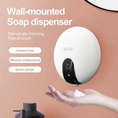 China 2021 New Product Smart Soap Dispensers Wall Mounted Automatic Wall Mounted Soap Dispenser 500ML Large Capacity for sale