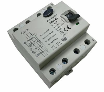 China 4 fase 40A 10KA 30mA GB/T 22794 do interruptor 3 de Polo RCCB à venda