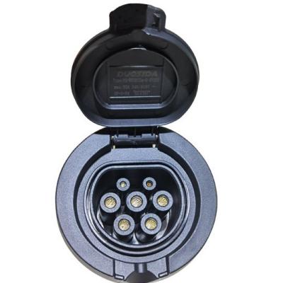 China IP55 EV Charging Socket Type 2 Female Plug 16A 32A IEC 62196-2 for sale