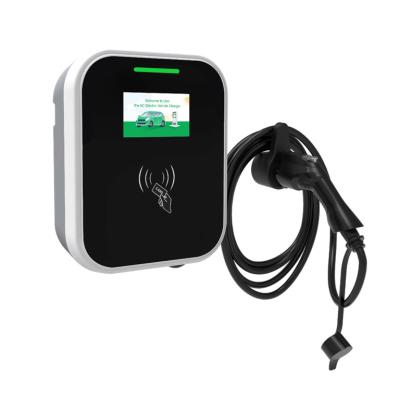 中国 22kW Wall Mounted Electric Vehicle Charger with 5M TPU Type 2 Cable 販売のため