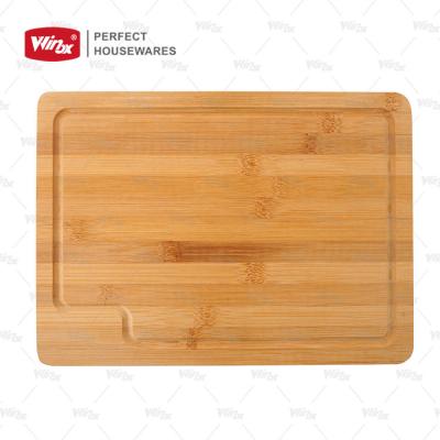 China Wholesale Sustainable Eco Friendly Kitchen Utensil Rectangle Chopper Bamboo Cutting Board for sale