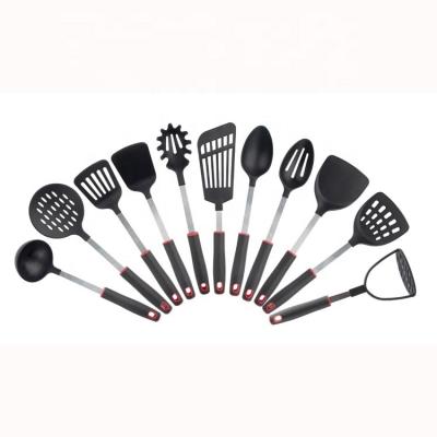 China Custom Kitchen Accessories Stick Sustainable Non Cooking Tools Stainless Steel Utensil Set Cookware Set for sale