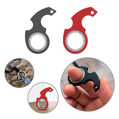 China Toy Hot Sell New Creative Metal Finger Spinner fidgety person fidgety key chain sensory keychain for sale