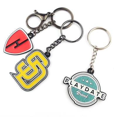 China Souvenir Gifts Promotion Personalized 2d Enamel Customization Key Chain 3d Metal Keychain Custom Logo Alloy Wholesale Custom Keychains for sale