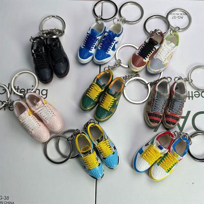 China Fashional AJ1 Sneaker Keychains 3d Trendy Mini Sneakers Shoes Dip Key Chain With Box Wholesale for sale