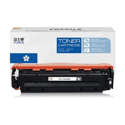 China FUSICA Factory Wholesale COMPATIBLE Premium Compatible Laser Toner Cartridge CF410A BK C Y M CRG045 For HP LaserJet Enterprise 500 for sale