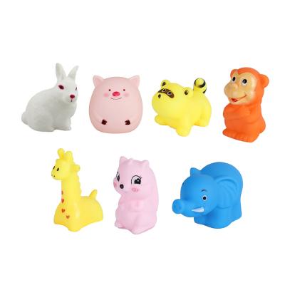 China 8 Piece Eco Friendly Silicone Baby Shower Soft Animal Bath Toys 67*44*60 Cm for sale