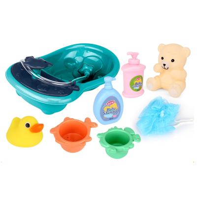 China Small Bathtub Toy Colorful Baby Bath Set Animal Kids Educational Bath Toys for sale