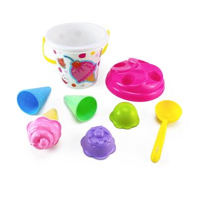 China 9 Pieces Sand Toy Mold Children's Beach Toys Sand Digging Toys With Mold Sand for sale