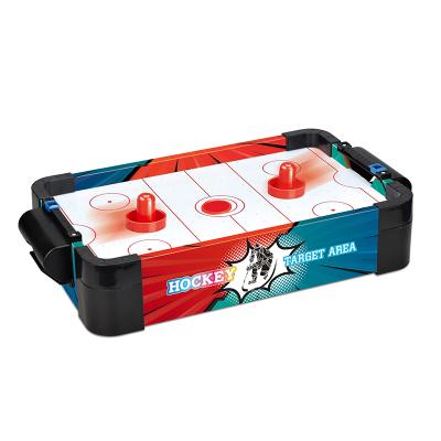 China Wooden Mini Board Game Ice Air Hockey Wooden Billiard Table For Kids Adults 35*21.5*7.5cm for sale