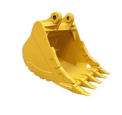 China Yellow E330 E336 Backhoe Rock Bucket , Aftermarket Excavator Buckets for sale