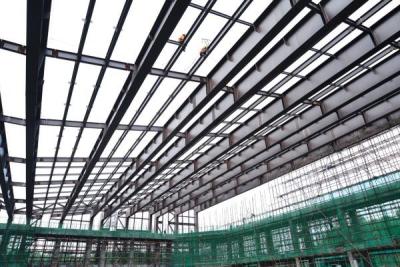 China Anti - Shock Workshop Steel Structure Fabrication Easy Assemble For Gymnasium for sale