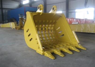 China Yellow Hyundai R360 Backhoe Rock Bucket Excavator Ditching Bucket 1.7m³ Capacity for sale