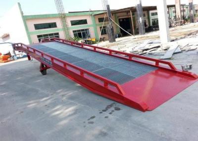 China 2000mm Width Mobile Loading Ramp 11050mm Total Length With 10 Ton Large Capacity for sale