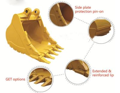 China Durable Excavator Rock Bucket Customized Color With Capacity 0.176m³ for sale