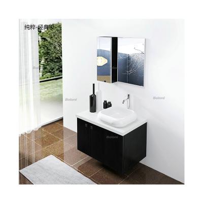 China Boloni Gray Modern Melamine Bathroom Cabinets Manufacturer for sale