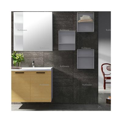 China Modern Wholesale New Design Melamine Chinese Boloni Bathroom Vanity Cabinets With Mirrored for sale