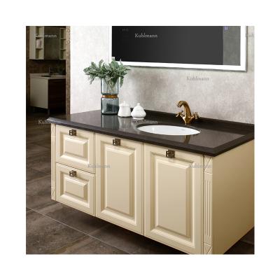 China Boloni Lacuqer Design Modern High End Bathroom Cabinets Vertical Vanity for sale