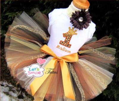 China PTU-0117A Anti-wrinkle ballet baby khaki ballet tutu skirt for sale