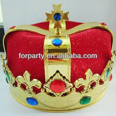 China Various styles are available CG-H0386 carnival party king crown hat for sale