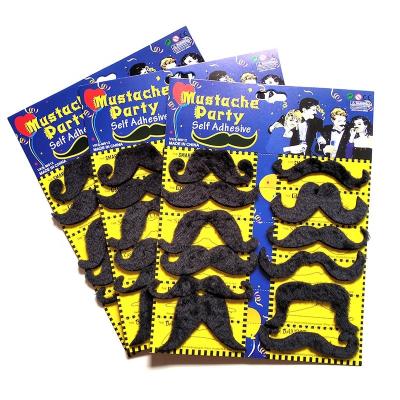 China MUS-1118 Synthetic English Fiber Mustache Halloween Mustache for sale