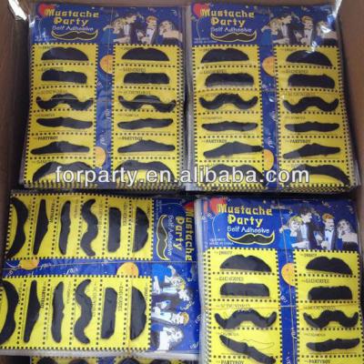 China Various Styles Are Available MUS-0548 Fake Mustache Party Mustache 12pcs for sale