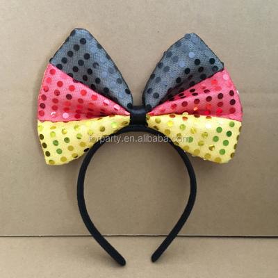 China Gifts YCG-GH1805 Germany flag mickey headband Germany bowknot party headband for sale