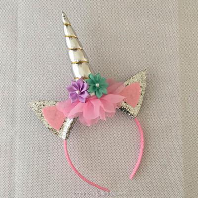 China Various Styles Are Available HBN-DJS1711 Kids Unicorn Headband Fashion Unicorn Headband Hair Accessories For Girls And Children for sale